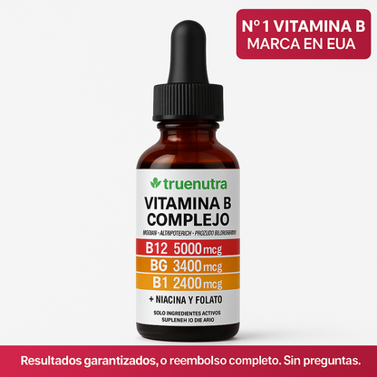 Vitamina B 5 en 1 Premium Fórmula Avanzada para Energía, Concentración y Salud Nerviosa